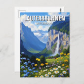 Lauterbrunnen Switzerland Travel ポストカード (正面/裏面)