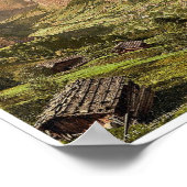 Lauterbrunnen ValleyとBriethorn、Wengen、B ポスター (角)