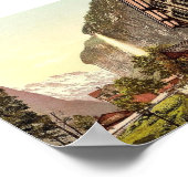 Lauterbrunnen Valley、Staubach Wとの通りビュー ポスター (角)