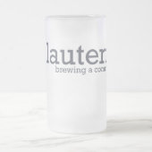 Lauteringガラスステイン フロストグラスビールジョッキ (中央)