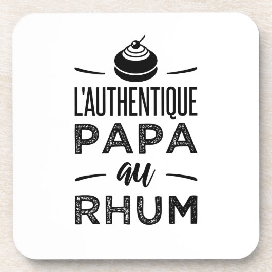 L'authentique papa au rhum コースター (正面)