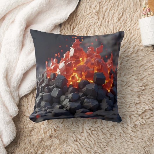 Lava Blocks クッション (ブランケット)