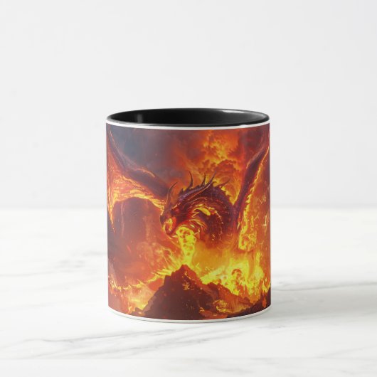 Lava Dragon 11oz Ceramic Mug マグカップ (中央)
