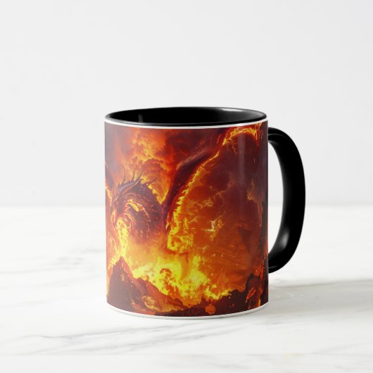 Lava Dragon 11oz Ceramic Mug マグカップ (正面右)