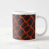 Lava Flow Seamless Pattern ジャンボコーヒーマグカップ (右)