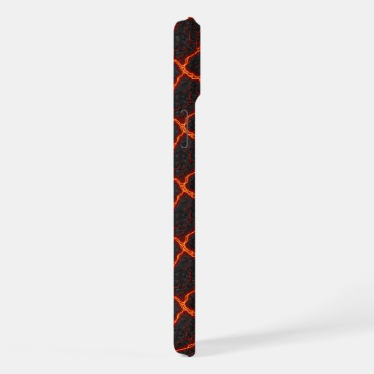 Lava Flow Seamless Pattern iPhoneケース (右側面)