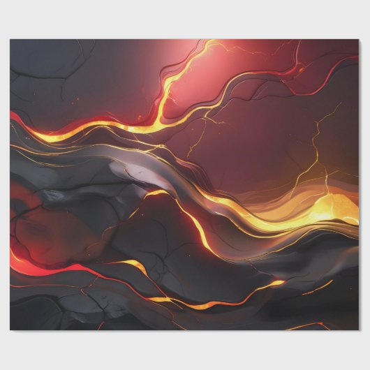 Lava Flow Volcanic ラッピングペーパー (フラット)