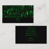 Lava Fractal名刺（緑） 名刺 (正面/裏面)