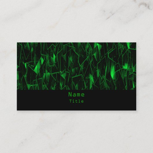 Lava Fractal名刺（緑） 名刺 (正面)