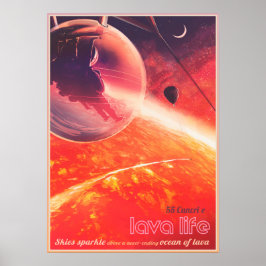 LAVA LIFE at Planet 55 Cancri e NASA JPL宇宙 ポスター