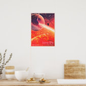 LAVA LIFE at Planet 55 Cancri e NASA JPL宇宙 ポスター (キッチン)