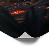 Lava Panther Volcanic Jungle ポスター (角)