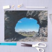 Lava window at Dimmuborgir, Myvatn area - Iceland 薄葉紙 (クラフト)