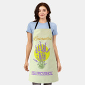 Lavande en Provence エプロン (着用した状態)