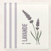 Lavande est. Nature ガラスコースター (正面)