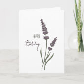 Lavande flowers カード (正面)