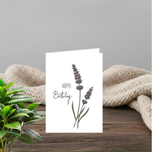Lavande flowers カード