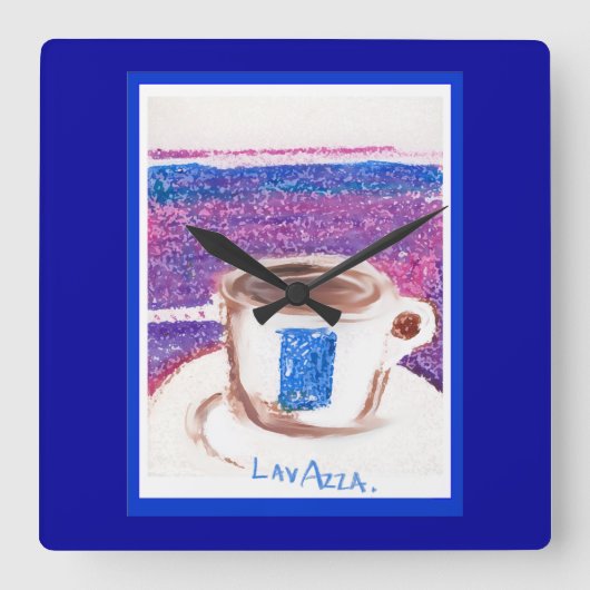 LaVazzaの時計 スクエア壁時計 (正面)