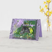 LavBfly秘密の姉妹はカスタマイズ カード (黄色い花)