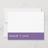 Lavendarの旗:: RSVPカード (正面)