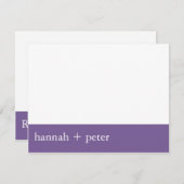 Lavendarの旗:: RSVPカード (正面/裏面)