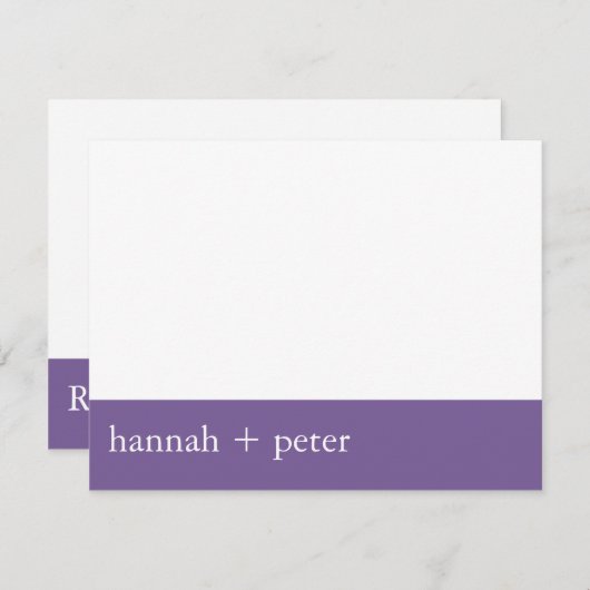 Lavendarの旗:: RSVPカード (正面/裏面)