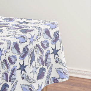 Lavendarの貝殻 テーブルクロス