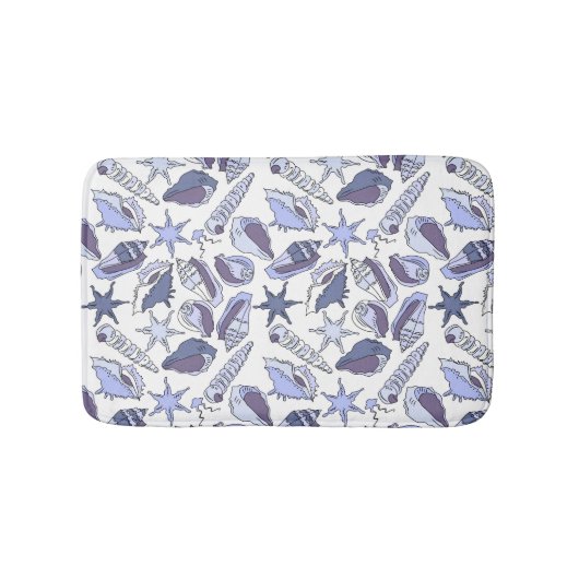 Lavendarの貝殻 バスマット (正面)