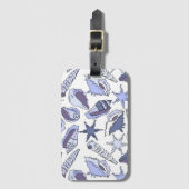 Lavendarの貝殻 ラゲッジタグ (正面縦)