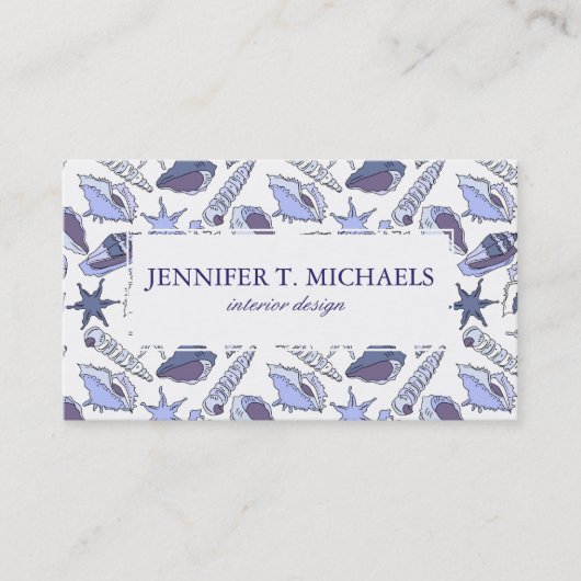 Lavendarの貝殻 名刺 (正面)