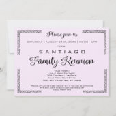 Lavendarまたは任意のカラーファミリー懇親会招待状 招待状 (正面)