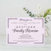 Lavendarまたは任意のカラーファミリー懇親会招待状 招待状 (スタンド正面)