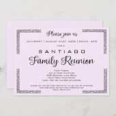 Lavendarまたは任意のカラーファミリー懇親会招待状 招待状 (正面/裏面)