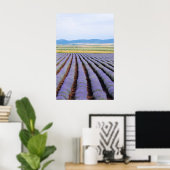 Lavendarフィールド ポスター (ホームオフィス)