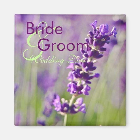 Lavendar ・日付マグネットの保存 マグネット (正面)