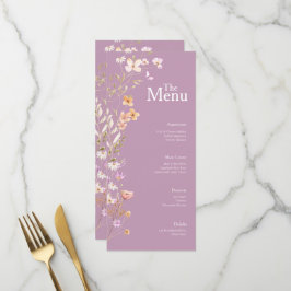 Lavendar Flowersの結婚イベントメニューテーブルデコール メニュー