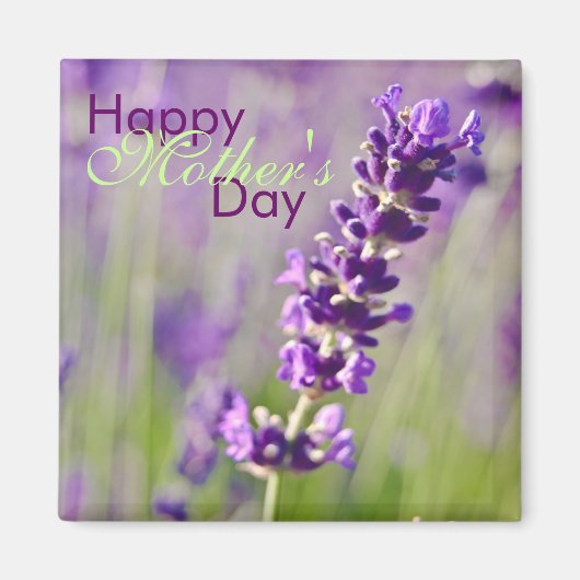 Lavendar ・ Happy Mother's Day Magnet マグネット (正面)