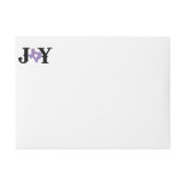 Lavendar Texas JOY Holiday ラップアラウンドラベル (正面)