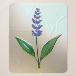 Lavendel Blume in glänzender Eleganz シェルパブランケット