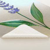 Lavendel Blume in glänzender Eleganz シェルパブランケット (3/4)