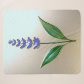 Lavendel Blume in glänzender Eleganz シェルパブランケット (正面(横))