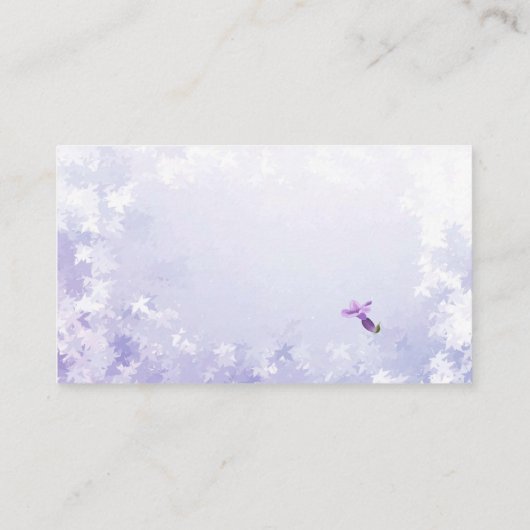 Lavendel visitenkarte 名刺 (裏面)