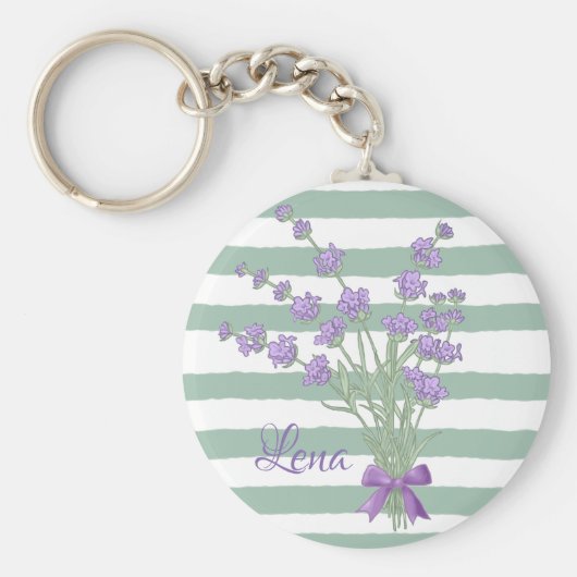 Lavendelstrauss, personalisiert キーホルダー (正面)