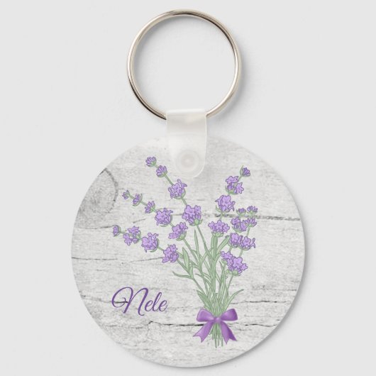Lavendelstrauss, personalisiert  キーホルダー (正面)
