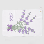 Lavendelstrauss, personalisiert ゴルフタオル (横)