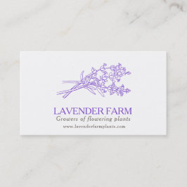 Lavender農場工場の仕入先の名刺 名刺