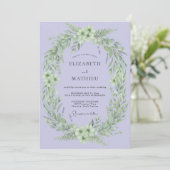 Lavender Abundant Nature Wedding 招待状 (スタンド正面)