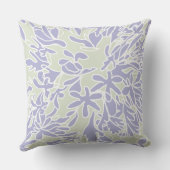 Lavender Agapanthus Flower Sage Green クッション (裏面)
