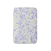 Lavender Agapanthus Flower Sage Green バスマット (正面縦)