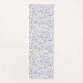 Lavender Agapanthus Flower Sage Green ヨガマット (正面)